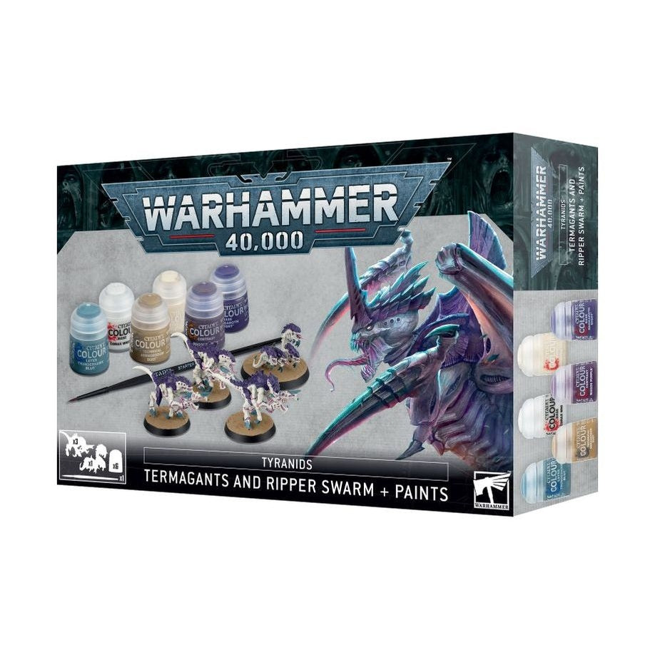 Tyranids Termagants and Ripper Swarm + Paints Set