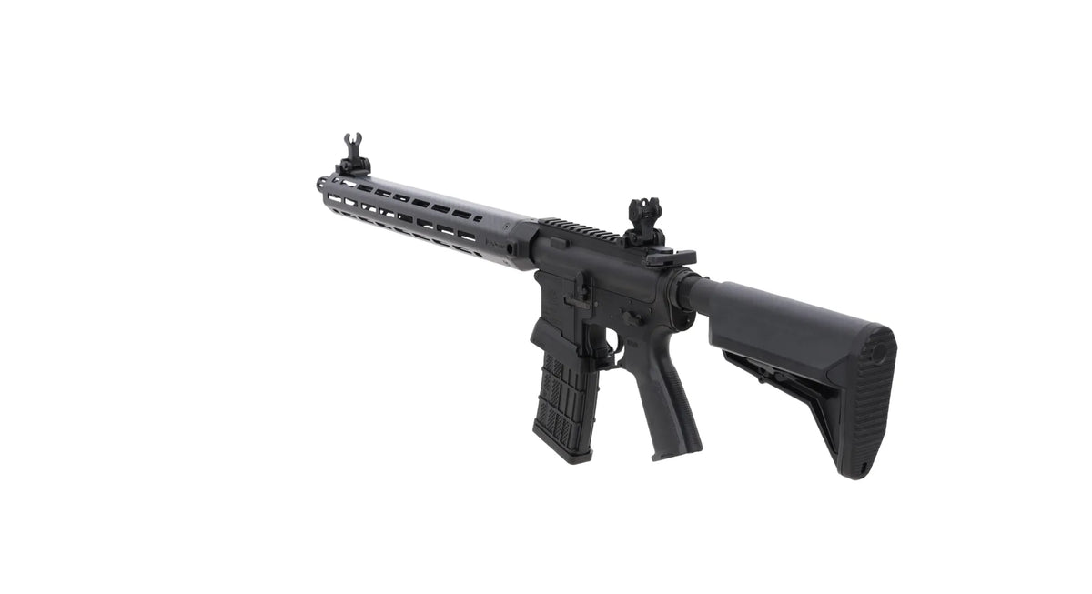King Arms x Lancer Systems airsoft Carbine L15 LCH7 15" Faux Carbon Black