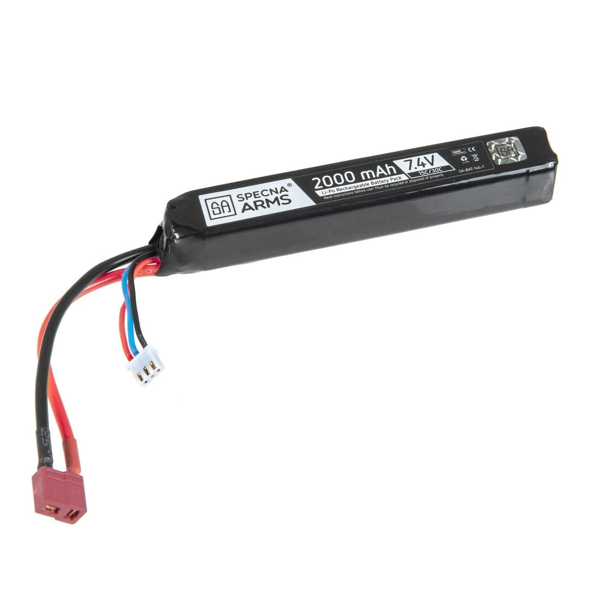 [SPE-06-024614] LiPo 7,4V 2000mAh 1530C Battery - T-Connect (Deans)