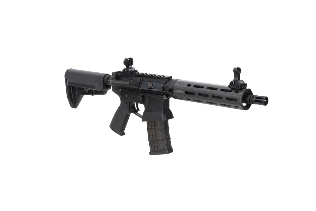 King Arms x Lancer Systems airsoft Carbine L15 LCH7 8" Real Carbon Black