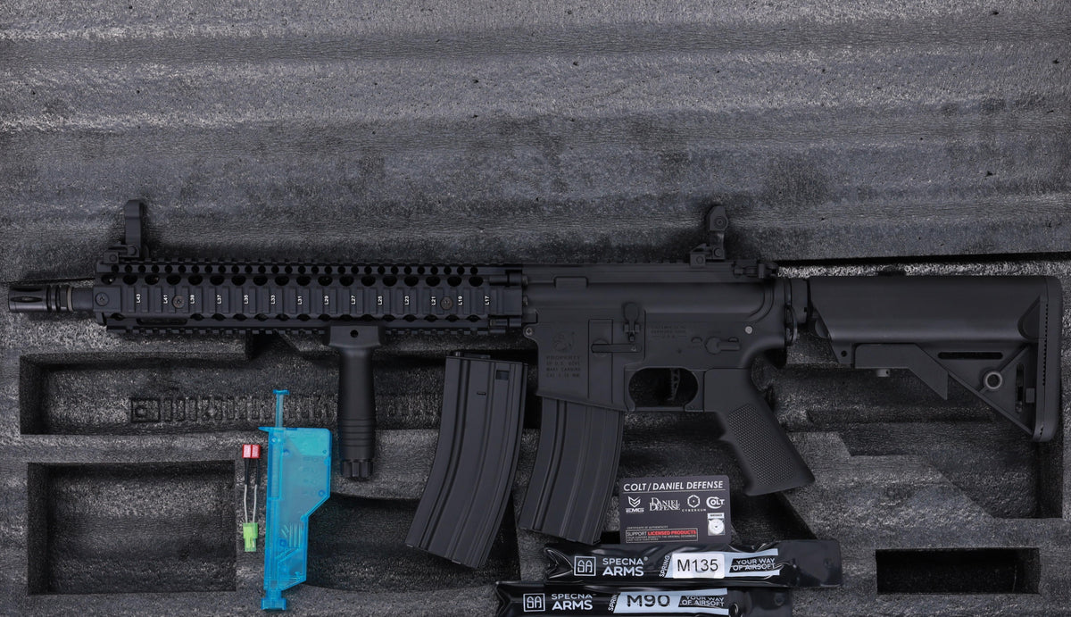 Colt x Daniel Defense MK18 SA-P26 PRIME BLDC 14.5" AEG Assault Rifle – Black