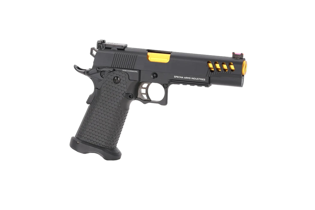 Specna Arms Hi-Capa SA-VGP08 VAPOR GBB Pistol - Black and Gold