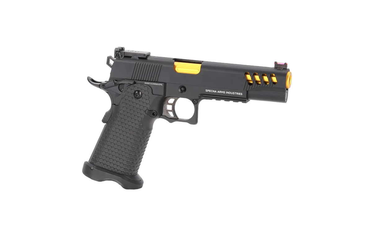 Specna Arms Hi-Capa SA-VGP08 VAPOR GBB Pistol - Black and Gold