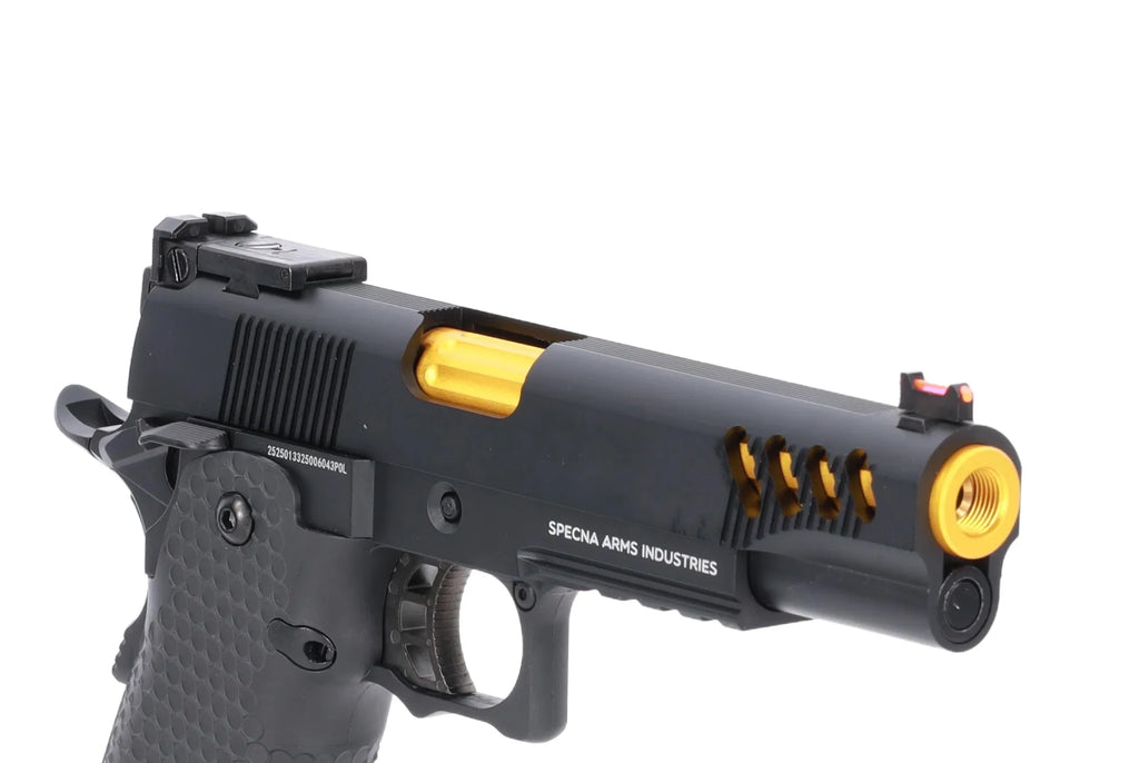 Specna Arms Hi-Capa SA-VGP08 VAPOR GBB Pistol - Black and Gold