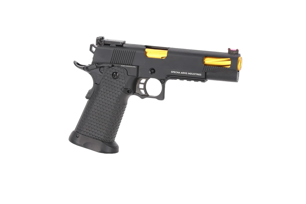 Specna Arms Hi-Capa SA-VGP07 VAPOR GBB Pistol - Black and Gold