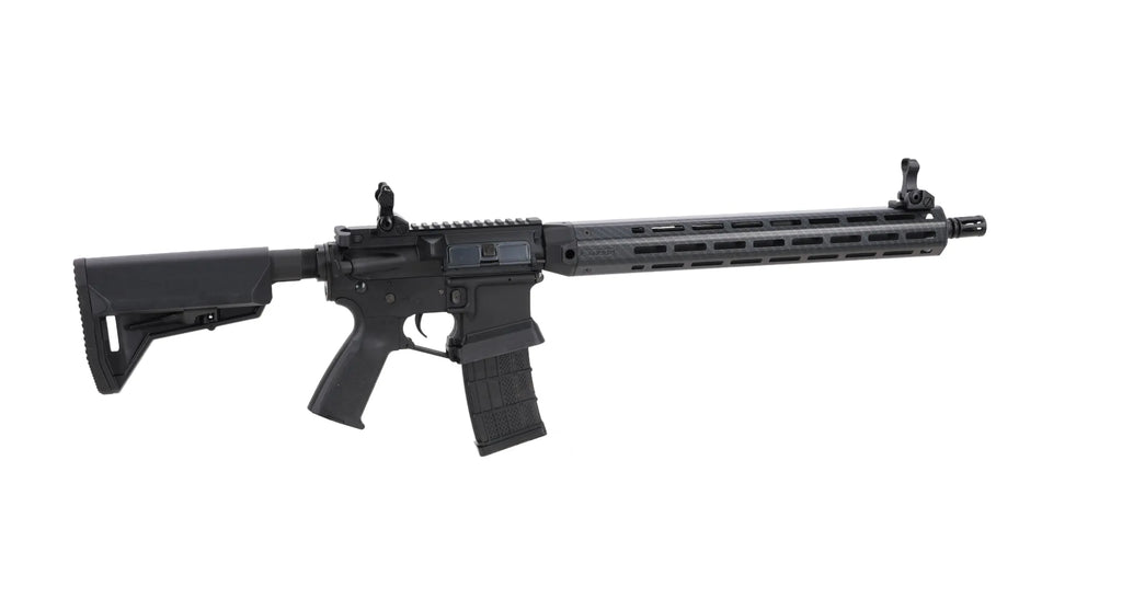 King Arms x Lancer Systems airsoft Carbine L15 LCH7 15" Faux Carbon Black