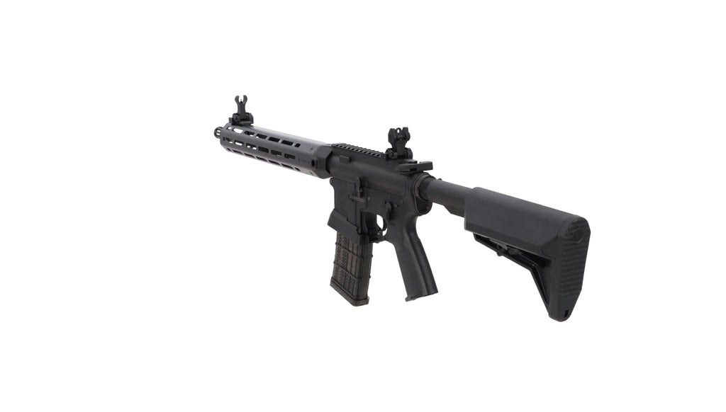 King Arms x Lancer Systems airsoft Carbine L15 LCH7 12" Faux Carbon Black