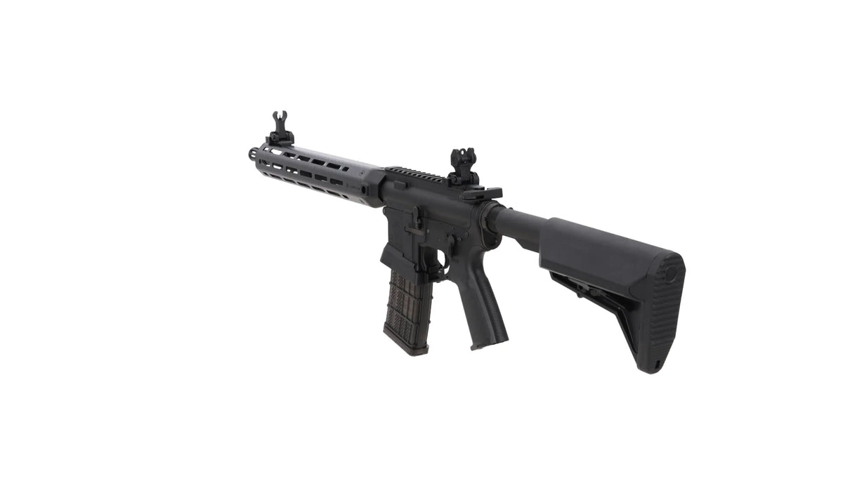 King Arms x Lancer Systems airsoft Carbine L15 LCH7 12" Faux Carbon Black
