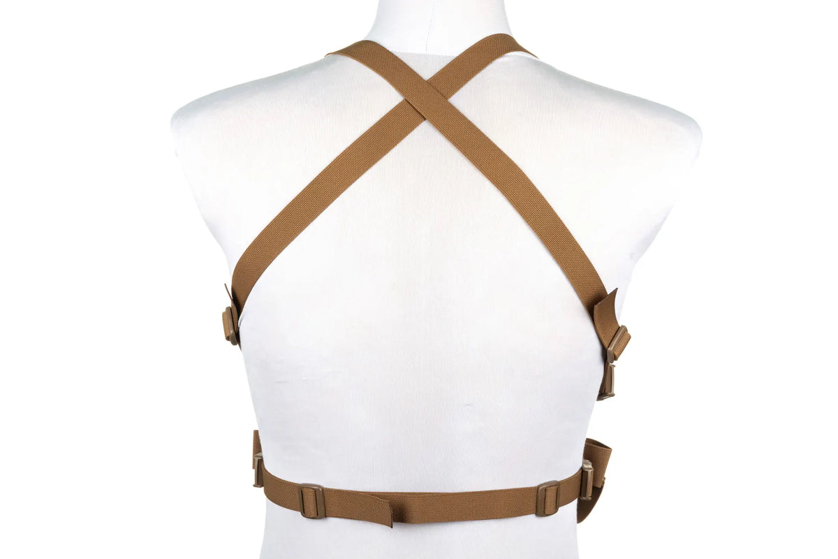 Minimalist Chest Rig waistcoat Wosport VE-108 Coyote Brown