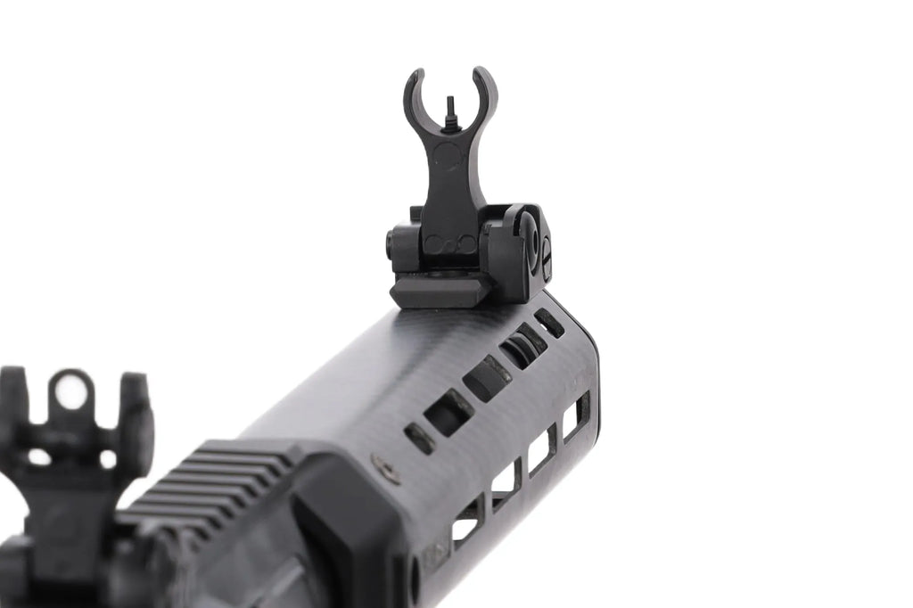 King Arms x Lancer Systems airsoft Carbine L15 LCH7 8" Real Carbon Black