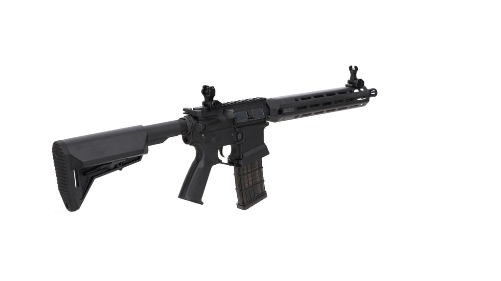 King Arms x Lancer Systems airsoft Carbine L15 LCH7 12" Real Carbon Black