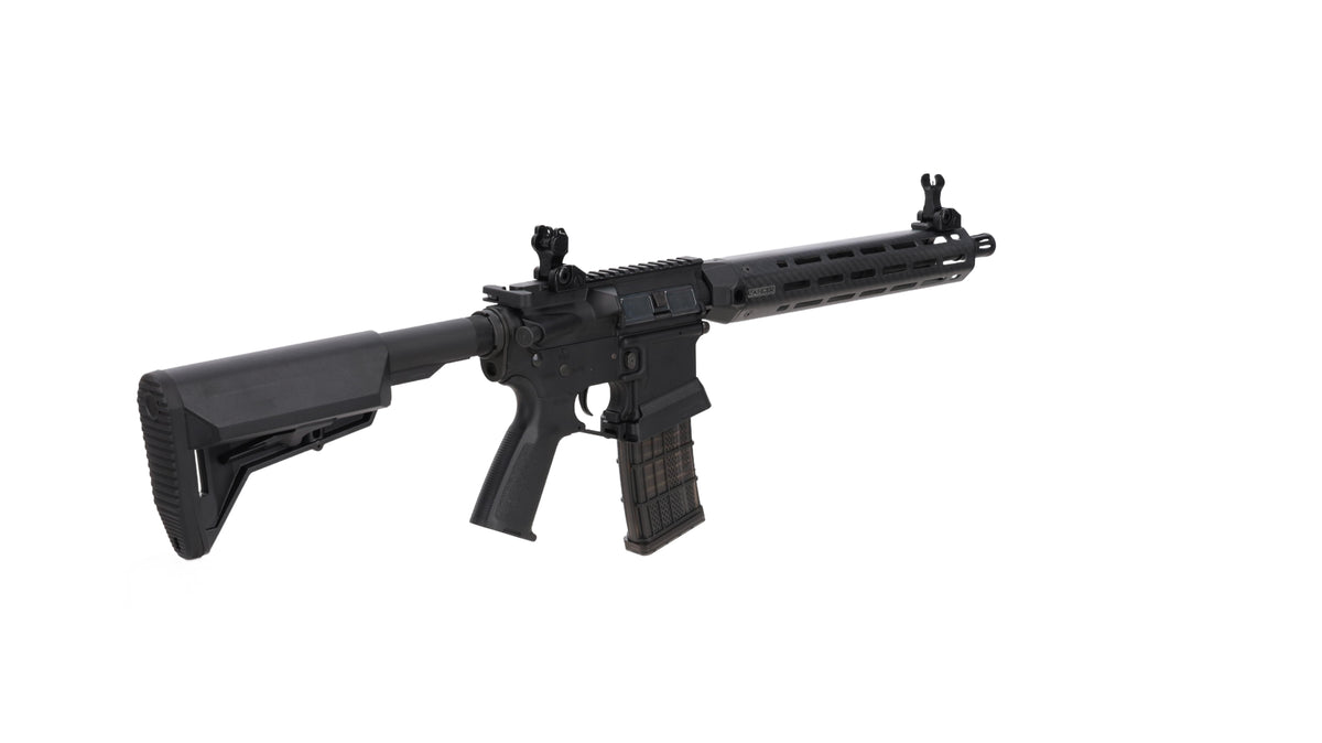 King Arms x Lancer Systems airsoft Carbine L15 LCH7 12" Real Carbon Black