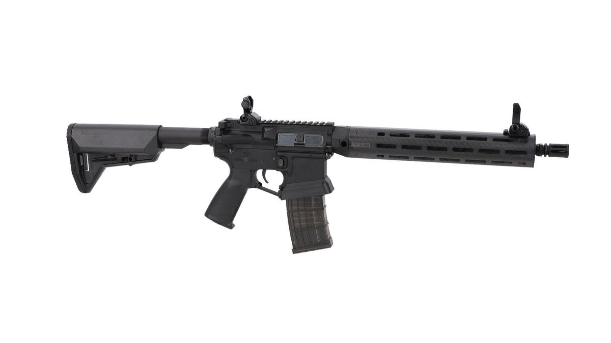 King Arms x Lancer Systems airsoft Carbine L15 LCH7 12" Real Carbon Black