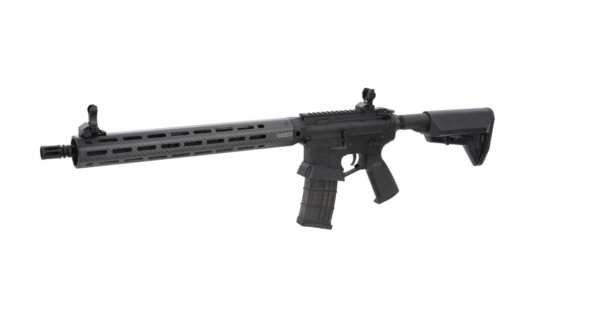 King Arms x Lancer Systems airsoft Carbine L15 LCH7 15" Real Carbon Black