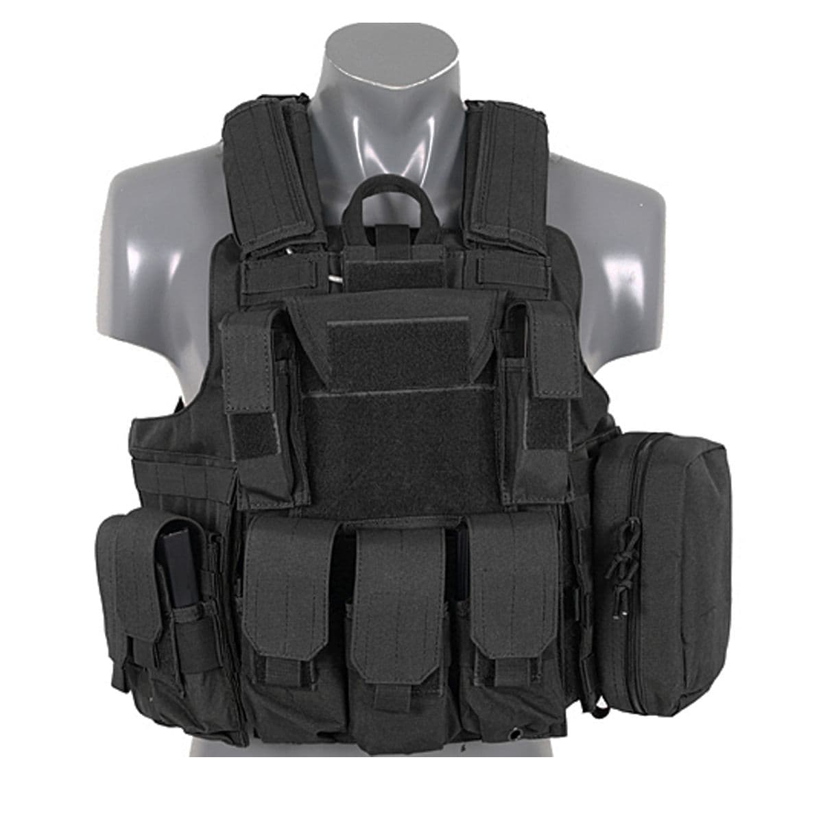 8 Fields Tactical Combat Vest Fully Loaded Black