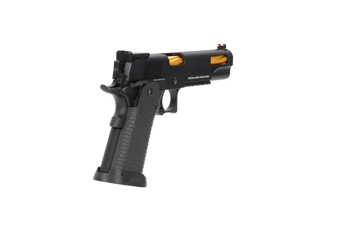 Specna Arms Hi-Capa SA-VGP07 VAPOR GBB Pistol - Black and Gold