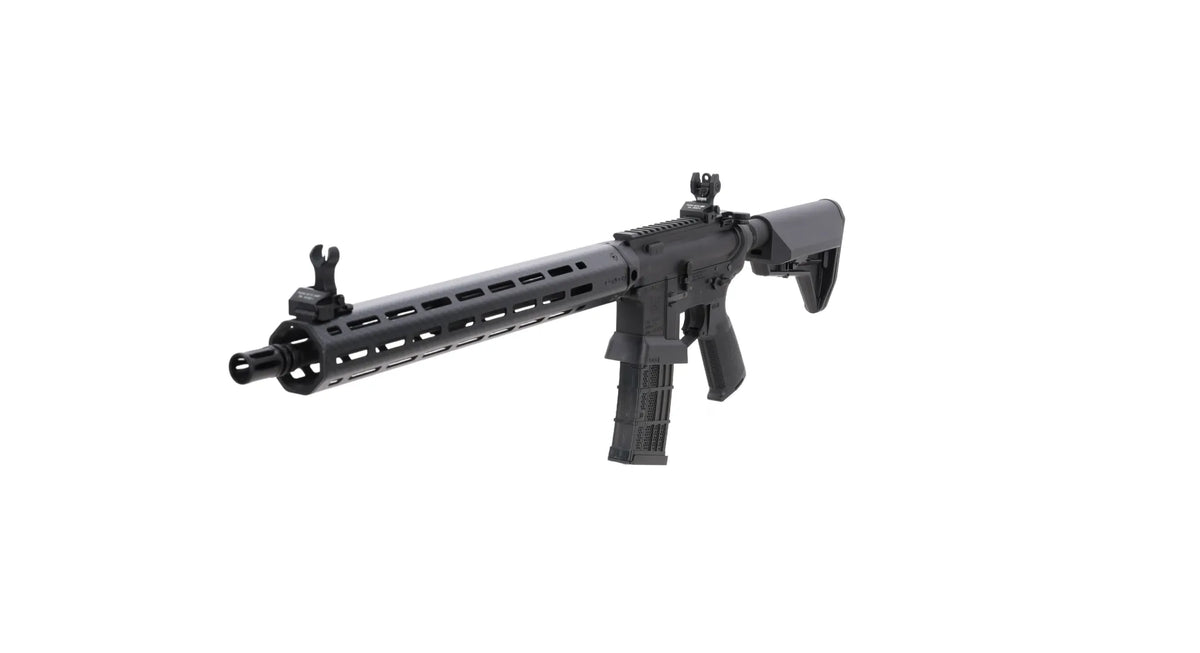 King Arms x Lancer Systems airsoft Carbine L15 LCH7 15" Faux Carbon Black