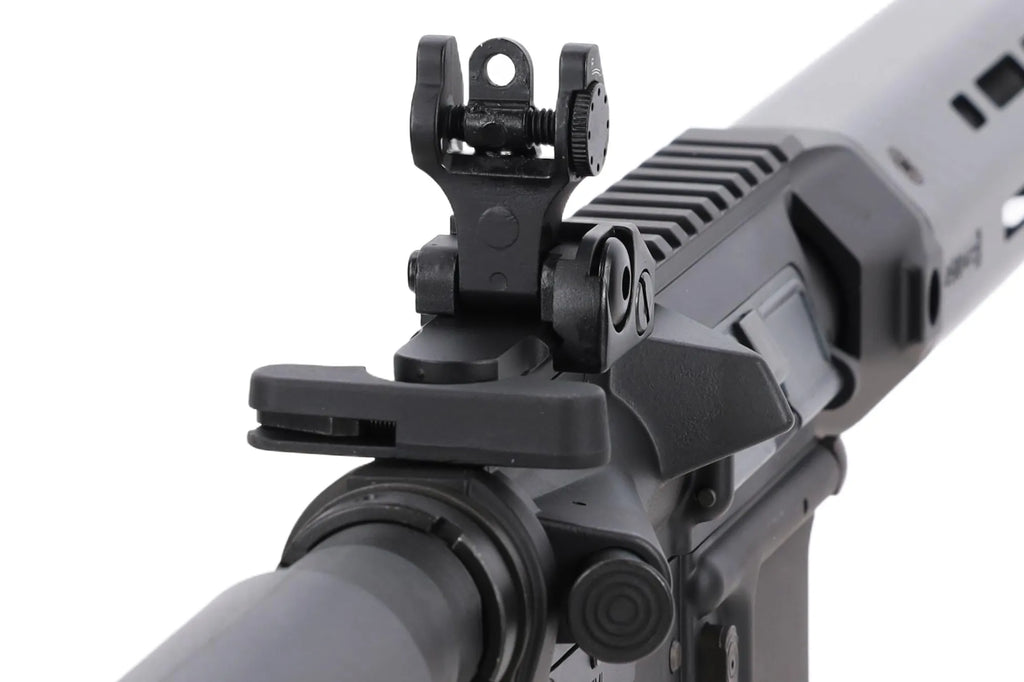 King Arms x Lancer Systems airsoft Carbine L15 LCH7 15" Faux Carbon Black