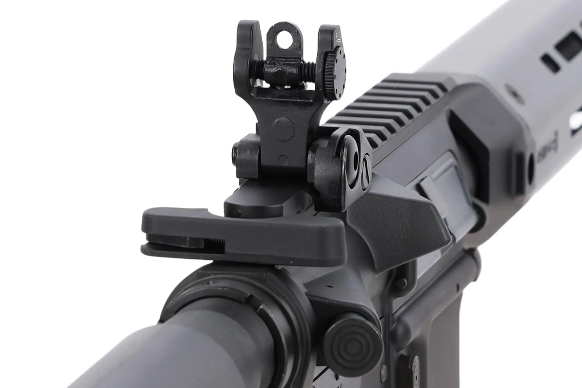 King Arms x Lancer Systems airsoft Carbine L15 LCH7 15" Faux Carbon Black