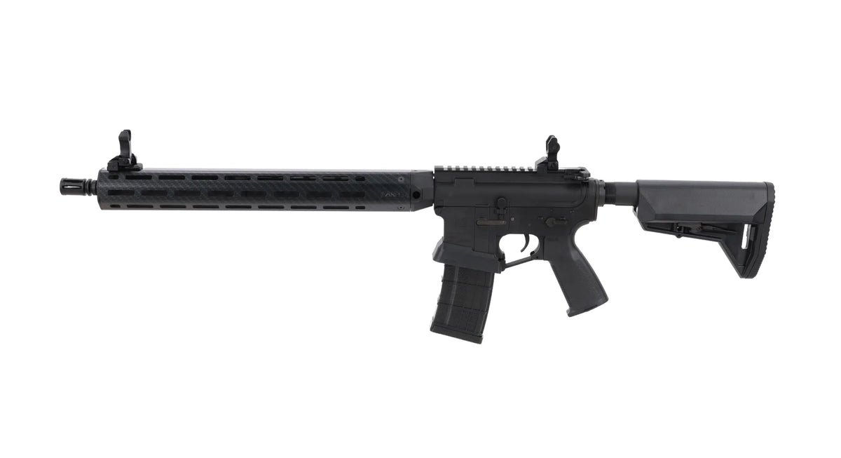King Arms x Lancer Systems airsoft Carbine L15 LCH7 15" Faux Carbon Black