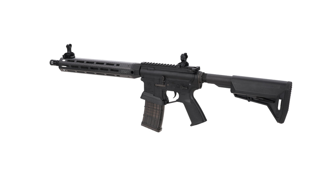 King Arms x Lancer Systems airsoft Carbine L15 LCH7 12" Real Carbon Black
