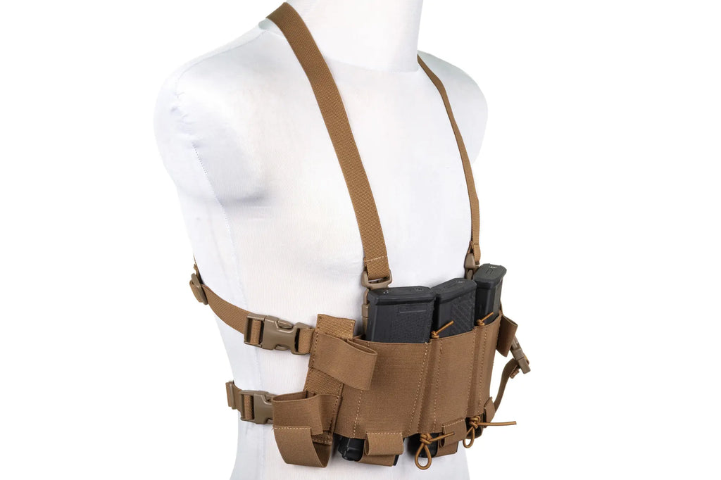 Minimalist Chest Rig waistcoat Wosport VE-108 Coyote Brown