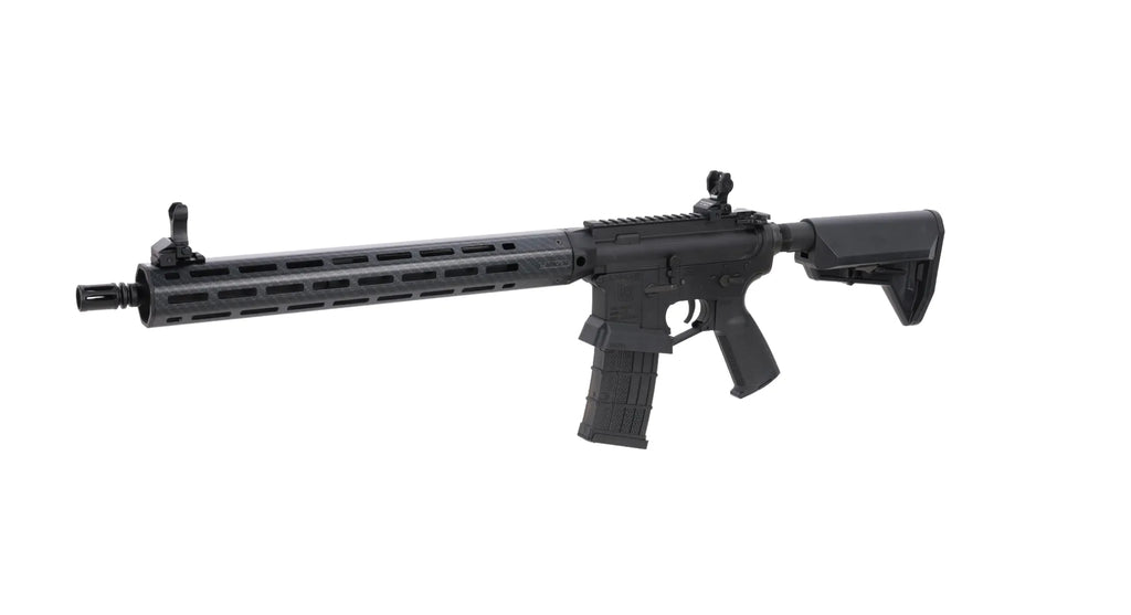 King Arms x Lancer Systems airsoft Carbine L15 LCH7 15" Faux Carbon Black