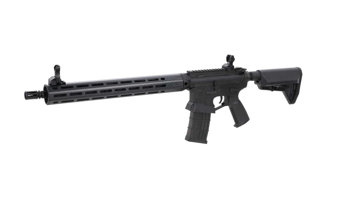 King Arms x Lancer Systems airsoft Carbine L15 LCH7 15" Faux Carbon Black