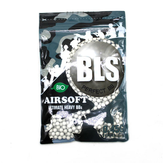 BLS Biodegradable BBs – 0.45g – 1000 count bag – White
