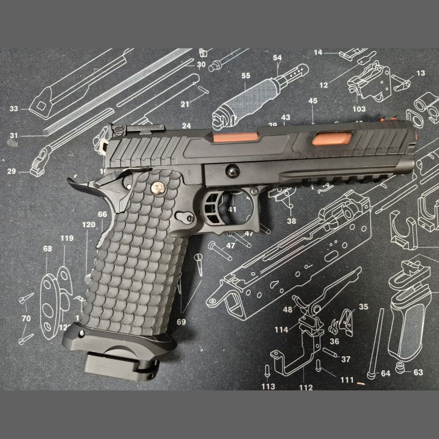 USED East Crane airsoft pistol EC-2102 Black