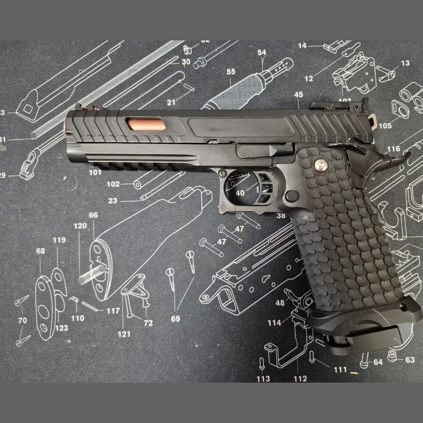 USED East Crane airsoft pistol EC-2102 Black