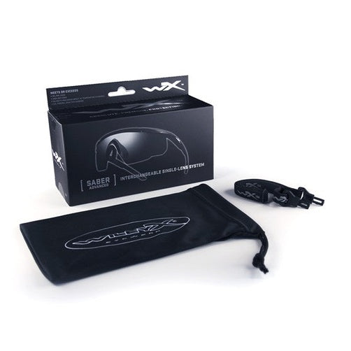 WILEYX SABER ADV CLEAR MATTE BLACK FRAME