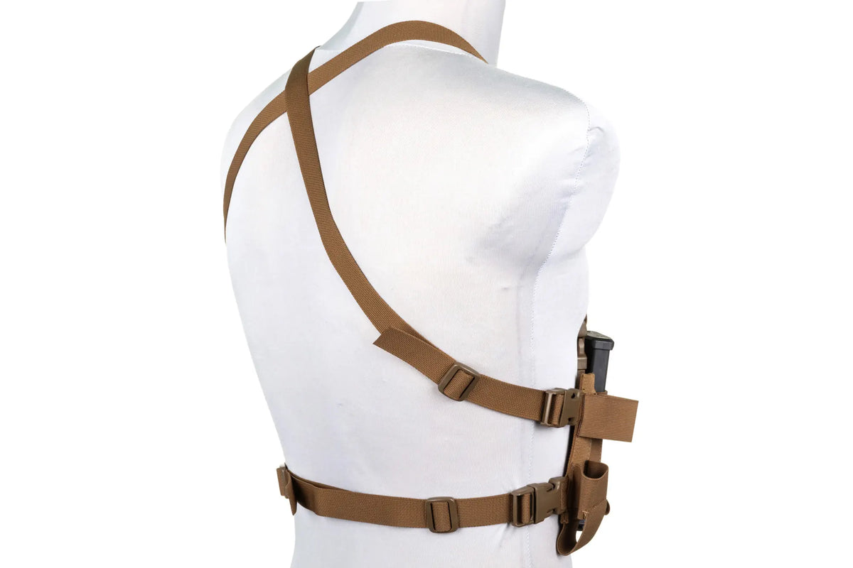Minimalist Chest Rig waistcoat Wosport VE-108 Coyote Brown