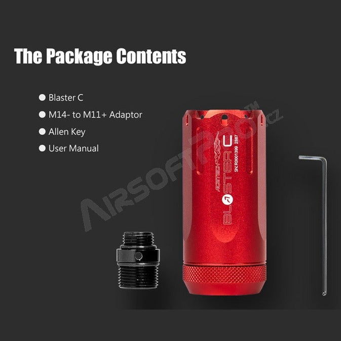 Blaster C Tracer with flame mode - Red