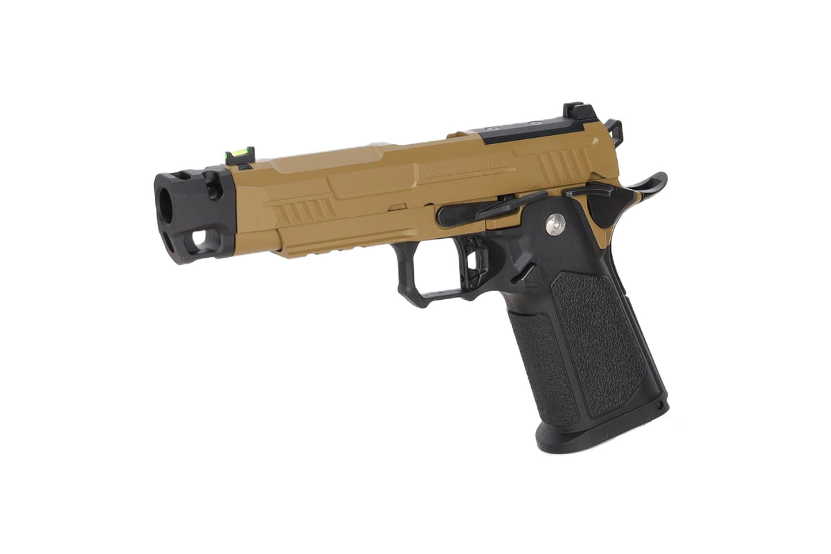 Arcturus Hi-Capa Vanguard 4.3" GBB Pistol (Optics Ready/Compensator) - Half-Tan