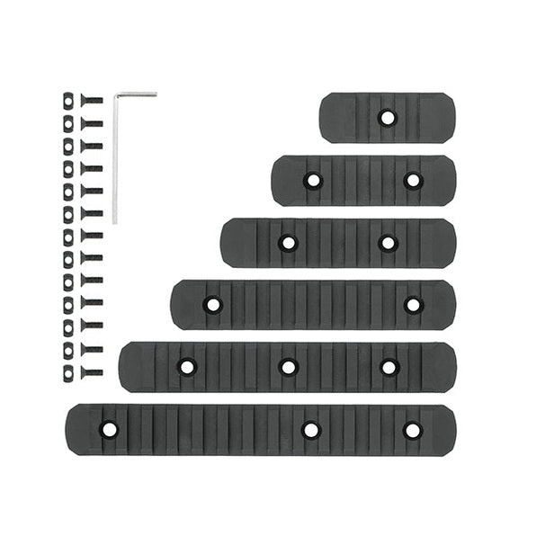 KeyModMLOCK Polymer Rail Set - Black [MP]