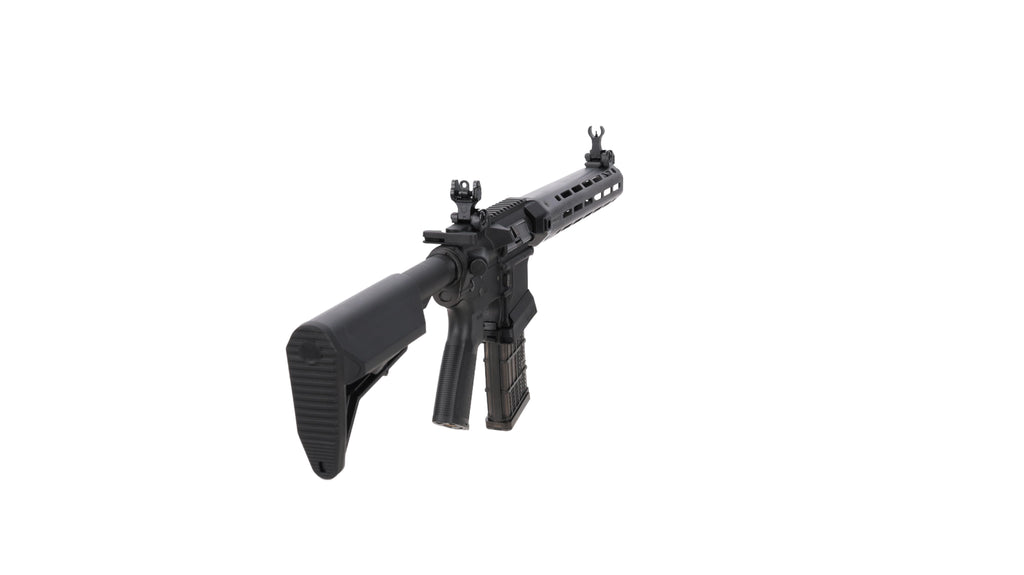 King Arms x Lancer Systems airsoft Carbine L15 LCH7 12" Real Carbon Black