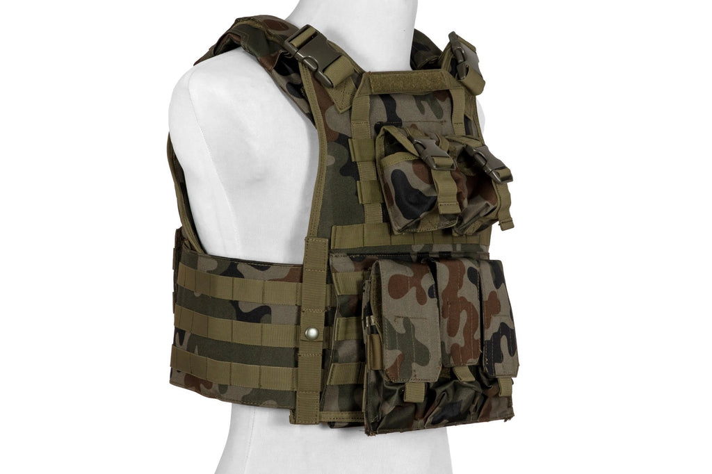 Plate Carrier Tactical Vest - WZ.93 Woodland Panther