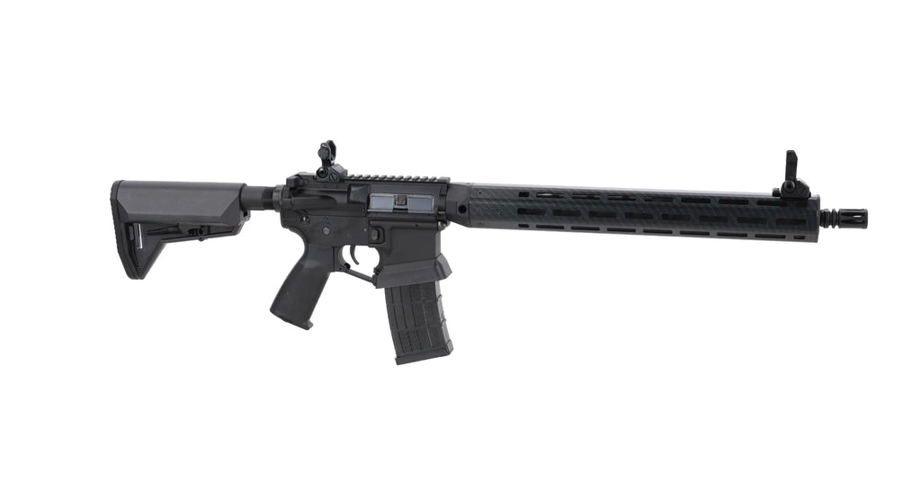 King Arms x Lancer Systems airsoft Carbine L15 LCH7 15" Faux Carbon Black
