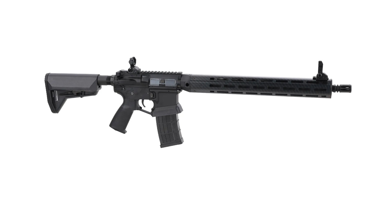 King Arms x Lancer Systems airsoft Carbine L15 LCH7 15" Faux Carbon Black