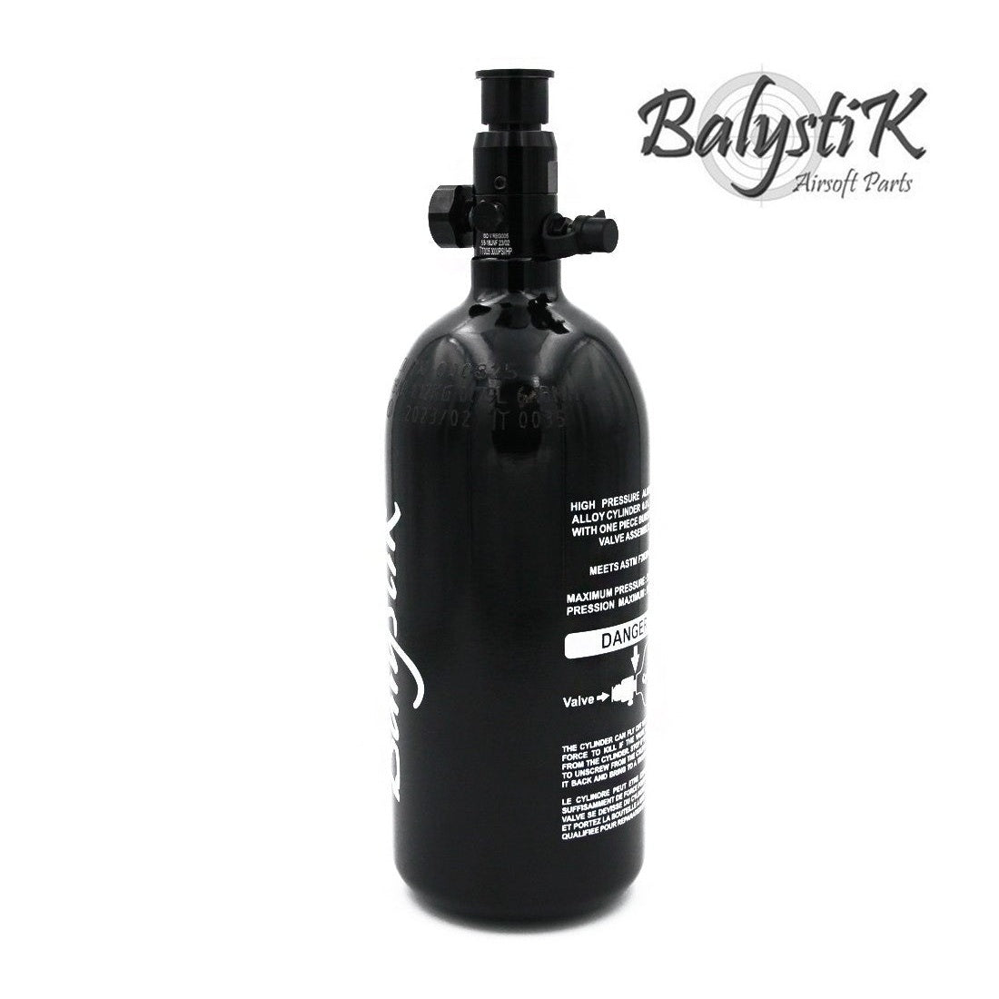 Balystik 0.8L 3000psi Alu HPA Tank with HP preset