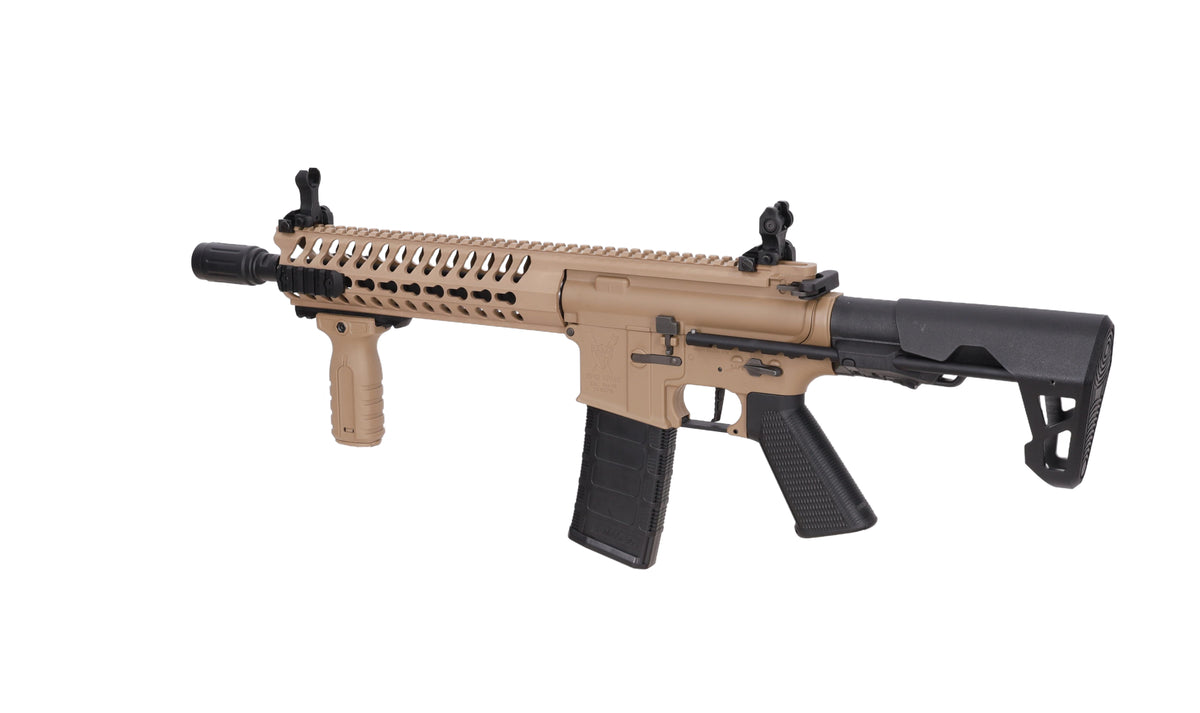 King Arms M4 Striker Keymod CQB Ultra Grade II Flat Dark Earth airsoft Carbine