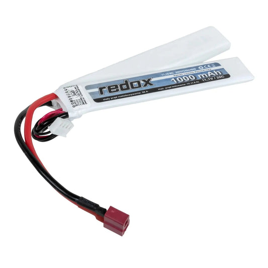 Redox 1000 mAh 11.1 V 20C LiPo battery (2+1) Dean