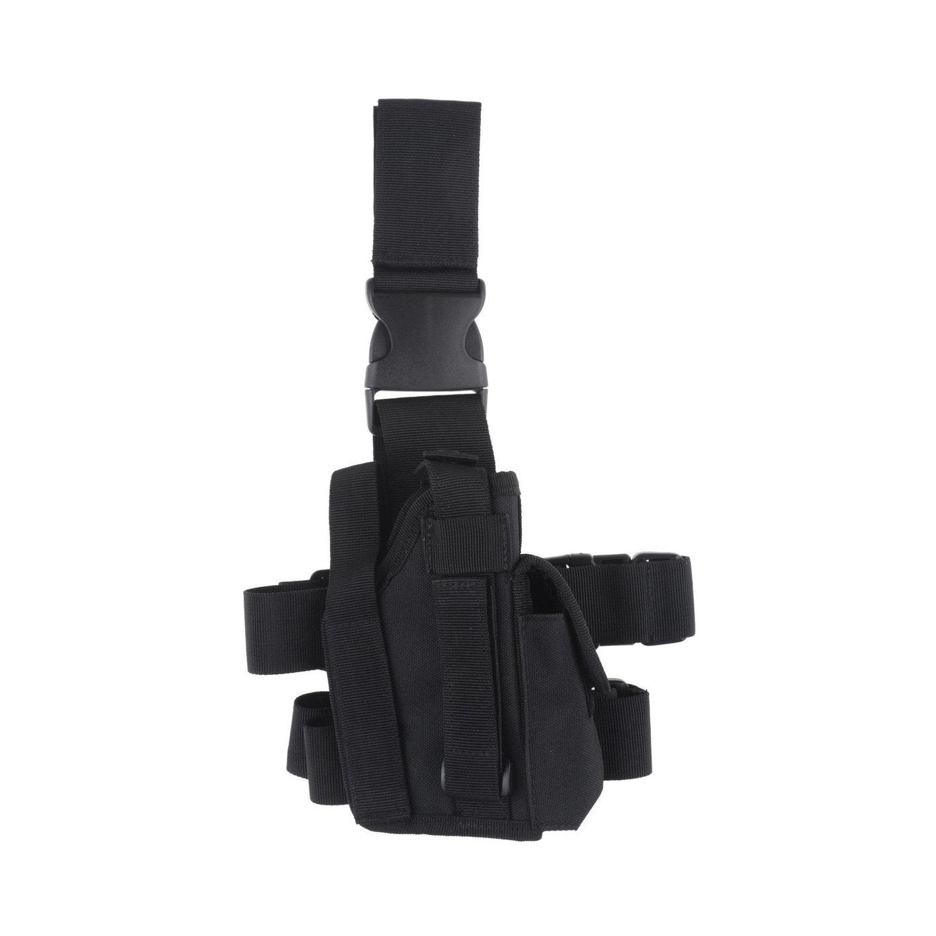 Drop-Leg Holster with Magazine Pouch - Black