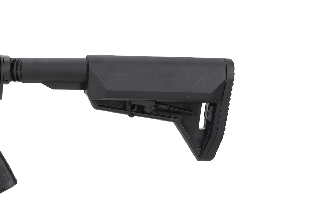 King Arms x Lancer Systems airsoft Carbine L15 LCH7 12" Faux Carbon Black