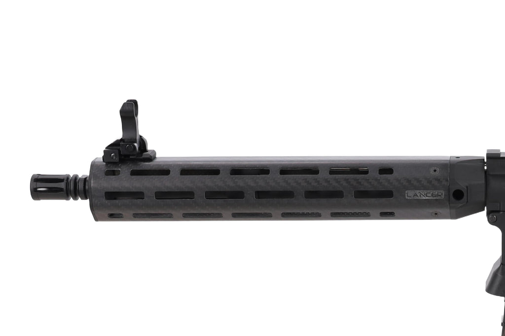 King Arms x Lancer Systems airsoft Carbine L15 LCH7 12" Real Carbon Black