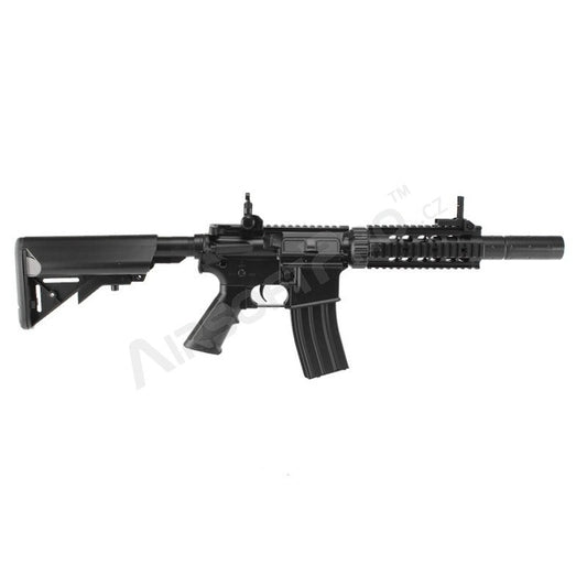 Airsoft rifle M4 RIS CQB with silencer (CM.513) - black
