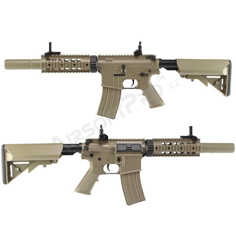 M4 RIS CQB ar trokšņa slāpētāju (CM.513) - TAN