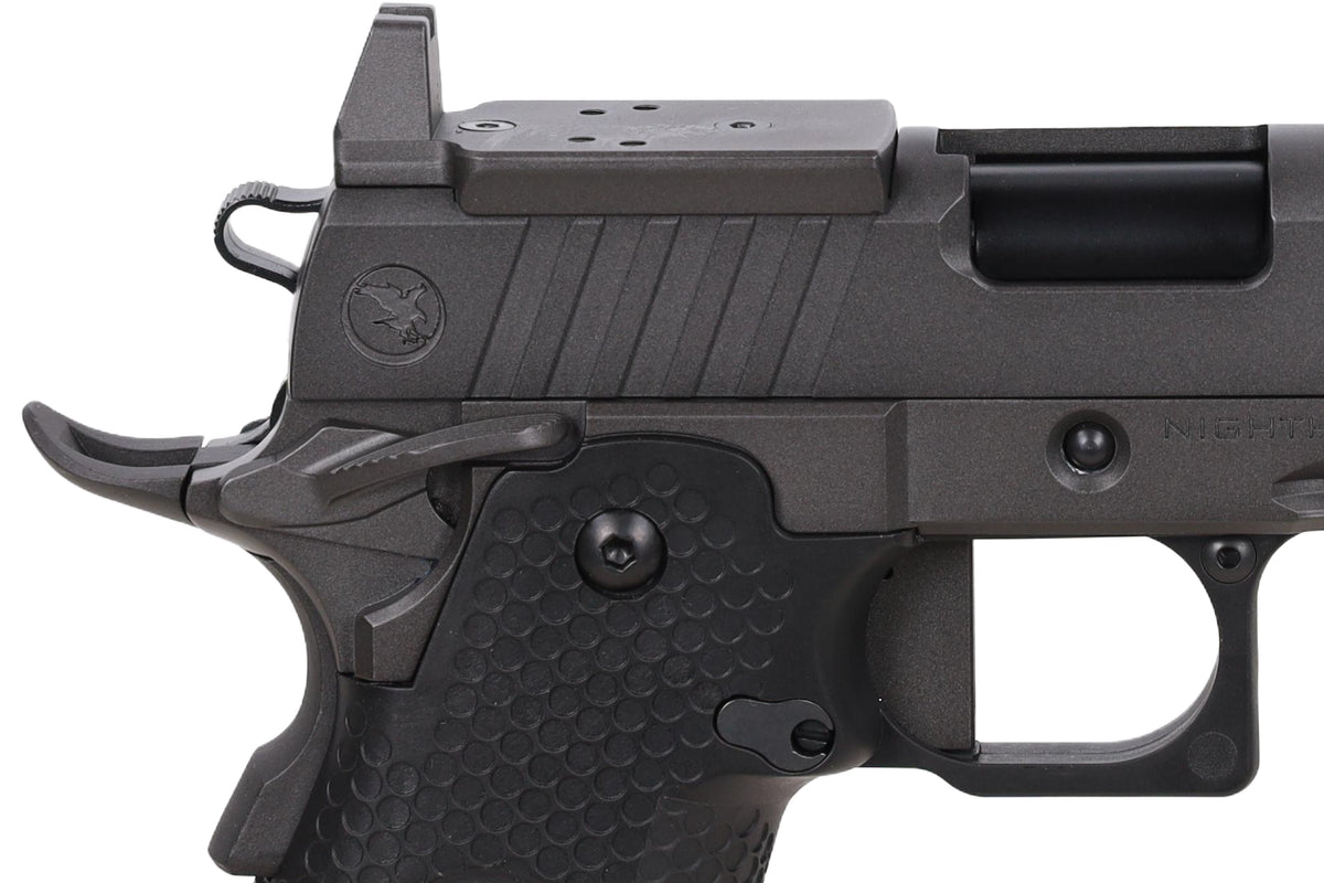 Nighthawk Custom TRS Comp GBB Pistol (Optics Ready/Suppressor Ready) – Black