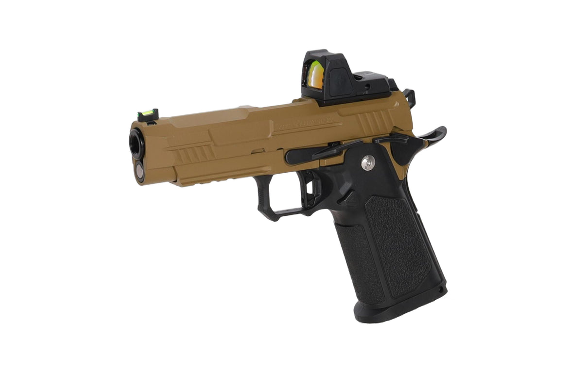 Arcturus Hi-Capa Vanguard 4.3" GBB Pistol (Optics Ready/Kolimator ARS-1) - Half-Tan